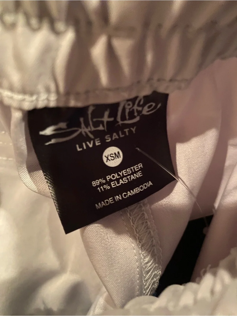 Salt Life Women's Light Gray Athletic Drawstring Shorts NWOT
